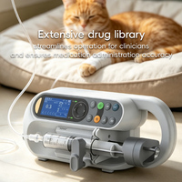 Pompe à seringue vétérinaire électrique portable VSP1 avec fonction d'infusion automatique et alarme multiple réglable pour chiens, chats et petits animaux
