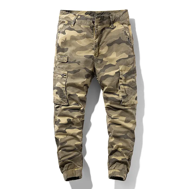 97% cotton camouflage summer men's freight pants, durable mountaineering pants, outdoor hiking tactical pants