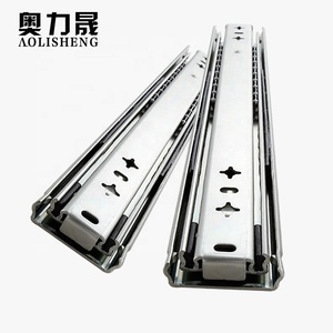 53mm largeur Télescopique de matériel de meubles Lourds Coulissant à roulement à billes pleine extension Ferroviaire 120kgs chargement tiroir Glissière - Product Image 4
