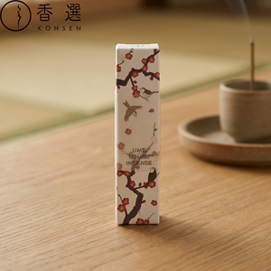 Porta Incienso Kosaido ENGIMONO Ume Uguisu (Flor de Ciruelo y Ruiso) de Bambú Aromático para el Hogar y la Oficina - Product Image 2