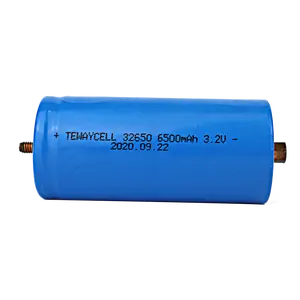 A + Grade de alta taxa de 3.2V Recarregável 32650 bateria de lítio 6000mAh 32700 lifepo4 bateria com terminal de parafuso