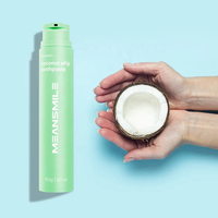 Pompe à air sous vide, ingrédients végétaliens, 60g, dentifrice blanchissant portable au goût riche de fruits, tube OEM