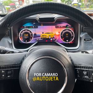 Pour Chevrolet Camaro 2010-2015 : Ensemble d'instruments numérique amélioré avec écran QLED LCD, compteur de vitesse et unité stéréo multimédia - Product Image 1