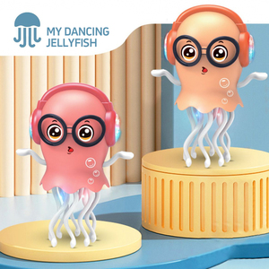 Colorido Cool Light Magic Dancing Jellyfish Toy Truco de alivio del estrés para niños Juguete eléctrico <span class=keywords><strong>Robot</strong></span> flotante de detección automática - Product Image 4