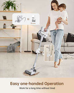 Aspirateur balai filaire avec cordon d'alimentation <span class=keywords><strong>de</strong></span> 7 m/23 pi, bac à poussière <span class=keywords><strong>de</strong></span> 1,0 L, 6-en-1 sans sac, pour cheveux et sols durs, usage hôtelier - Product Image 3