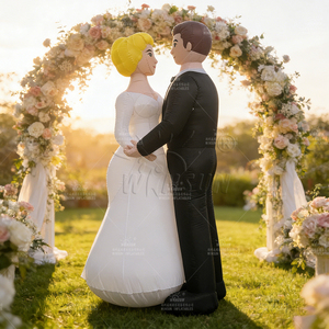 WINSUN Muñeco Inflable Gigante Personalizado de Novios en PVC para Ceremonia de Boda, Decoración de Festivales al Aire Libre, Accesorio para Parques Temáticos - Product Image 2