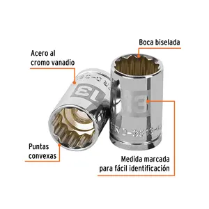 BOX 6 Douille 13 mm, 12 points, entraînement 3/8 po, TRUPER - Product Image 2