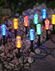 Luces solares de jardín Luces de cadena de palo de burbujas decorativas al aire libre para luces solares de césped de tierra de paisaje - Product Image 3