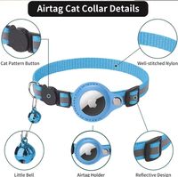 Collier de localisation pour animaux de compagnie Airtag collier tracker anti-perte collier cloche pour chat