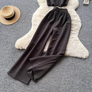 Femmes dames <span class=keywords><strong>pas</strong></span> <span class=keywords><strong>cher</strong></span> 2 pièces ensemble rétro automne tenue sans manches gilet avec taille haute <span class=keywords><strong>pantalon</strong></span> fuselé décontracté <span class=keywords><strong>Chic</strong></span> deux pièces ensemble - Product Image 5