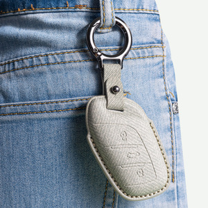 Étui de clé BLA en cuir PU durable antidérapant et résistant aux rayures pour télécommande de voiture Série 3, housse de clé, compatible JAC - Product Image 3