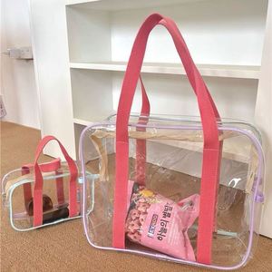 Color-mixed Large-capacity PVC Swimming <b>Transparent</b> Beach Storage <b>Bag</b> for Toiletries and Handbag - Product Image 1