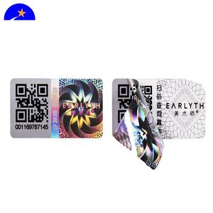 Étiquettes adhésives en papier synthétique anti-contrefaçon personnalisées en Chine, sensibles à la chaleur, changeant de <span class=keywords><strong>couleur</strong></span>, avec <span class=keywords><strong>code</strong></span> QR à gratter, holographiques 3D - Product Image 6