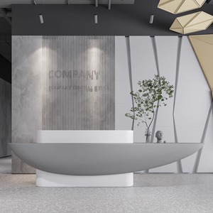 Mostrador de Recepción Multifuncional Moderno para Servicio de Lobi, para Uso en Hoteles - Product Image 1
