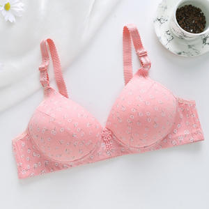 Taza de molde fino Floral para mujer con <span class=keywords><strong>dibujo</strong></span> lateral inalámbrico Floral para madre, ropa interior de realce de punto transpirable brillante para sujetar el pecho para - Product Image 6