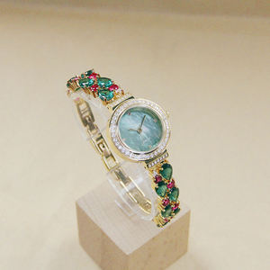 Reloj de Pulsera de Lujo 2024, Oro <span class=keywords><strong>Rosa</strong></span> PVD, Latón, Cuarzo, con Esfera de Cristal, 5mm de Grosor de Caja, Movimiento de Agujas, para Mujer - Product Image 5