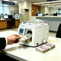 Machine portable de cerclage de billets en papier thermique à commande PLC, 2 s/cercle, consommables à faible coût pour les établissements financiers