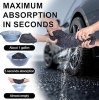 Serviette de séchage pour voiture, grande, en microfibre premium, séchage rapide, 40x40cm, pour le detailing automobile, 1200 GSM, ultra douce, super absorbante, design à boucles torsadées