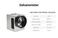 Tête Galvo CO2 et tête Galvo à balayage par fibre pour machine de marquage 10,6 µm pour machine de gravure
