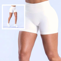 Shorts de sport athlétiques en nylon à compression personnalisée, taille mi-haute, séchage rapide, pour le fitness et le yoga, pour femmes