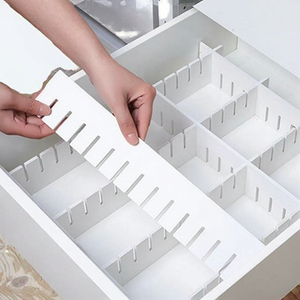 Diviseurs de tiroirs modernes en <span class=keywords><strong>acrylique</strong></span> réglables, légers, pré-assemblés, séparateurs d'organisation pour vêtements - Product Image 3