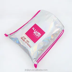 Promotional Pp Coated Custom Hologram Foil Printed Recycled Eco Tnt Grocery Handle Non Woven Bag