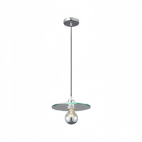 Lustre en verre, style minimaliste, vintage, mi-siècle, adapté aux salles à manger, aux salons, aux chambres à coucher, aux tables de chevet et