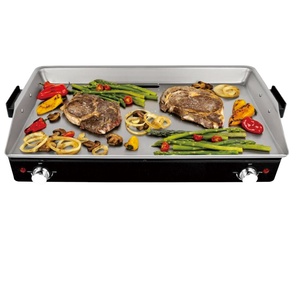 Poêle à <span class=keywords><strong>raclette</strong></span> en aluminium pour barbecue, sans fumée, certifiée ETL, plaque de cuisson électrique d'intérieur pour <span class=keywords><strong>8</strong></span> <span class=keywords><strong>personnes</strong></span> et hôtels - Product Image 1