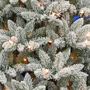 Árbol de Navidad Artificial de Alta Calidad con Luces, Decorado con Perlas, <span class=keywords><strong>Plegable</strong></span>, de 7.5 Pies, en Oferta - Product Image 2