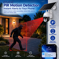 V380 Pro 3MP 4G WIFI Düşük Güçlü CCTV Solar Kamera Çift Yönlü Sesli İnsan Hareket Algılama H.265 Dış Mekan İç Mekan CCTV Solar Kamera