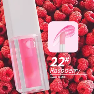 Nouvel arrivage 24 couleurs Vegan sans cruauté aux animaux Shimmer Huile pour les lèvres hydratante Repulpant Gloss Marque privée