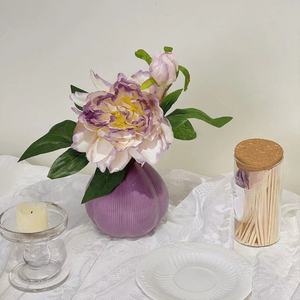 Purple Peony Artificial Flower Silk Flower Home Decoration Living Room Table Ornament Eco Friendly Wedding Prop - Product Image 2