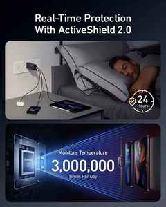 ANKER 737 ganprime 120W <span class=keywords><strong>USB</strong></span> C tường sạc PPS <span class=keywords><strong>3</strong></span>-Port nhanh chóng nhỏ gọn có thể gập lại nhanh chóng sạc cho MacBook - Product Image 4