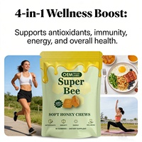 Gomitas de Miel Suaves OEM 400mg, Gomitas Energéticas de Miel de Abeja, Recuperación Muscular y Apoyo Energético, Gomitas Naturales de Propóleo