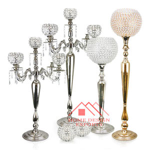 With Crystal Votive Holder for Wedding Decorations Table Decoration Wedding Table Centerpiece in Gold Finished Best Seller - Product Image 6