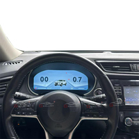Écran LCD de tableau de bord de voiture de 12,3 pouces pour Nissan Qashqai X-trail 2014-2017, compteur de vitesse numérique automatique, compteur de kilométrage