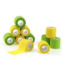 Bandage Cohésif Auto-Adhésif Personnalisé OEM Imprimé, Respirant et Élastique pour Soins Vétérinaires et Soutien des Blessures Animales