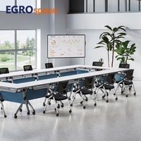 EGROspace Mobilier scolaire Salle de discussion Meilleure chaise de formation visiteur en plastique noir pour conférence