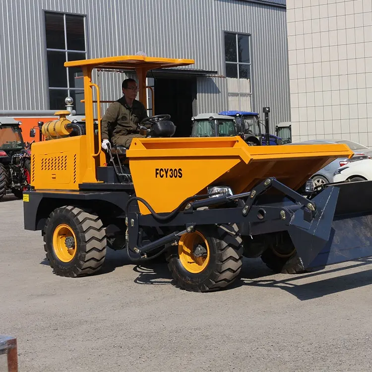 3 Tonnen Baumaschinen-Stätte Kieselkieselkiesel-Kipper hydraulische Kieseltrucks kompakter Rahmen Diesel-Kieselrahmen mit CE