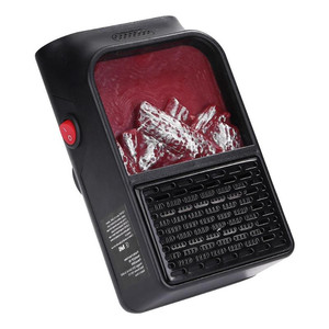 Mini <span class=keywords><strong>radiateur</strong></span> mural <span class=keywords><strong>électrique</strong></span> à effet <span class=keywords><strong>flamme</strong></span>, chauffage céramique PTC, ventilateur de chauffage domestique compact - Product Image 3