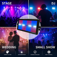 Projecteur stroboscopique LED HAT 8+8, boîtier en plastique, lumière matricielle LED contrôlée par DMX512, pour scène professionnelle, discothèque, vente en gros