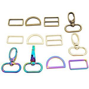 Tas Gesp Metalen Draaibare Haak Versteller Schuifregelaar D Ring Hond Kraag Hardware Snap Haken Voor Handtassen - Product Image 2