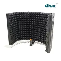 Écran d'isolation acoustique à 5 panneaux en mousse haute densité pour studio d'enregistrement, podcast et réduction du bruit