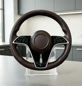 Volant en cuir véritable de haute qualité, personnalisé, très demandé, pour Benz <span class=keywords><strong>Maybach</strong></span> W223 V223 W206 S206 W214 X254 C254 C236 Z223 - Product Image 3