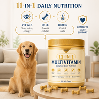 Complément multivitaminé 11 en 1 pour chiens, formule nutritionnelle complète et équilibrée, comprimés à mâcher mollets à la lécithine, soin quotidien, vente en gros