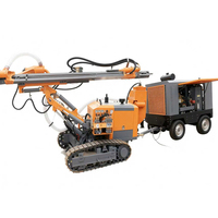 Foreuse à chenilles diesel pour travaux en plein air et en fond de trou avec boîte de vitesses, profondeur de forage maximale de 30 m, haute productivité, utilisation pour le minerai