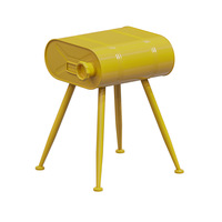 Tabouret de bar industriel en fer forgé multicolore en forme de fût d'huile, style créatif, pour usage commercial, de la marque Rankton Milk Tea Shop