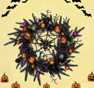 Guirnalda <span class=keywords><strong>de</strong></span> Enredadera <span class=keywords><strong>Artificial</strong></span> con Telaraña y Calavera Realista <span class=keywords><strong>para</strong></span> Decoración <span class=keywords><strong>de</strong></span> Puerta Principal en Halloween - Product Image 4