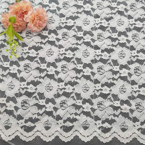 Dentelle française blanche en nylon tricoté, dentelle de luxe traditionnelle pour la décoration de la maison, décoration décontractée et utilisation pour les fêtes - Product Image 2