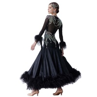 B-19526 Yundance nouvelle perle soie norme nationale moderne robe de danse de bal parti robe de danse pour la concurrence